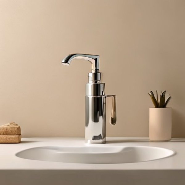 Contemporary Single Handle Bathroom Fauc